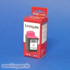 Lexmark 12A1985 - Tintenpatrone Nr. 85, color, hohe Kapazität