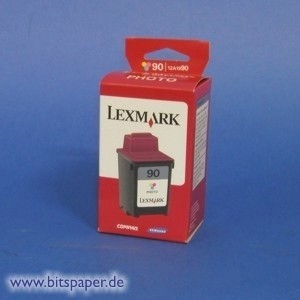 Lexmark 12A1990 - Tintenpatrone Nr. 90, Photo, hohe Kapazität