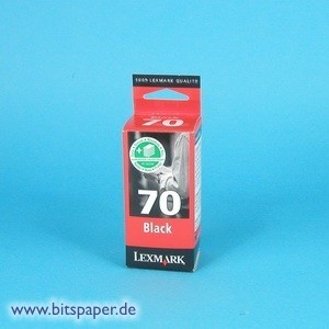 Lexmark 12AX970E - Tintenpatrone Nr. 70, schwarz, Standardkapazität