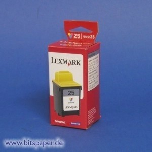 Lexmark 15M0125 - Tintenpatrone Nr. 25, color, hohe Kapazität