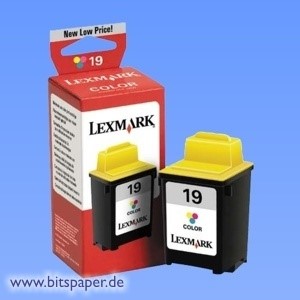 Lexmark 15M2619E - Tintenpatrone Nr. 19, color, geringe Kapazität