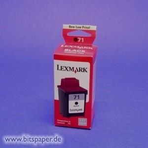 Lexmark 15M2971 - Tintenpatrone Nr. 71, schwarz, geringe Kapazität