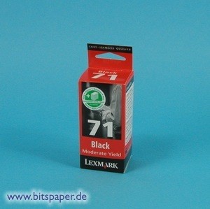 Lexmark 15MX971E - Tintenpatrone Nr. 71, schwarz, geringe Kapazität