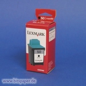 Lexmark 17G0050 - Tintenpatrone Nr. 50, schwarz