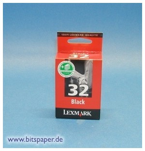 Lexmark 18CX032E - Tintenpatrone Nr. 32, schwarz