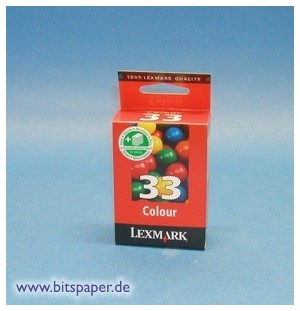 Lexmark 18CX033E - Tintenpatrone Nr. 33, color
