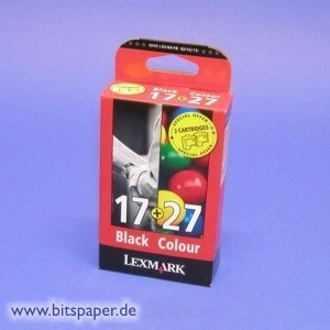 Lexmark 80D2125 - Kombipack Nr. 17 schwarz und Nr. 27 color