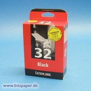 Lexmark 80D2956 - Kombipack, 2 Patronen Nr. 32 schwarz