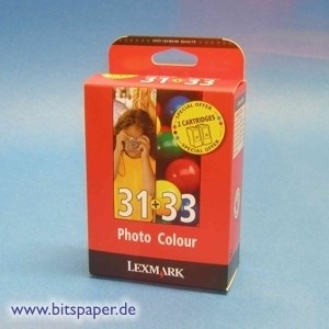 Lexmark 80D2178 - Kombipack, 1 Photopatrone Nr. 31 und eine Farbpatrone Nr. 33