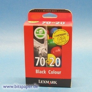 Lexmark 80D2953 - Doppelpack Nr. 70 schwarz + Nr. 20 color