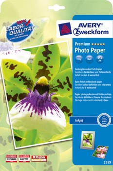 Avery Zweckform 2559 - Premium Inkjet Photopapier, A4, 250 g