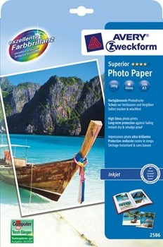 Avery Zweckform 2586 - Superior Inkjet-Photopapier, hochglänzend, A3, 200 g