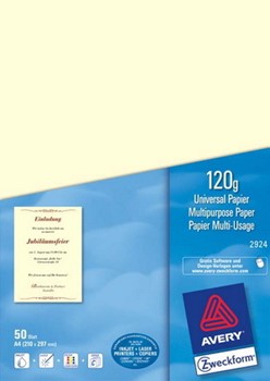 Avery Zweckform 2924 - Universalpapier, zitrone, A4, 120g