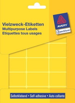 Avery Zweckform 3387 - Vielzweck-Etiketten 38x24 mm, 522 Etiketten, gelb