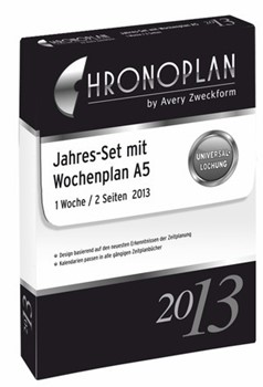 Avery Zweckform 50293xxx - Chronoplan Jahres-Set A5 2013 - 53 Wochenpläne