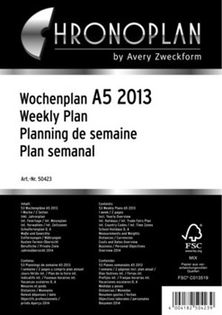 Avery Zweckform 50423xxx - Chronoplan Wochenplan A5 2013