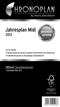 Avery Zweckform 50503xxx - Chronoplan Jahresplan Midi 2013