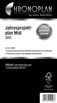 Avery Zweckform 50523xxx - Chronoplan Jahresprojektplan Midi 2013