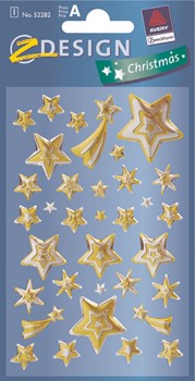 Z-Design 52282 - Weihnachten Glossy Sticker, Sterne