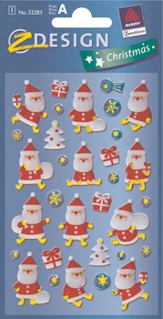 Z-Design 52283 - Weihnachten Glossy Sticker, Nikolaus