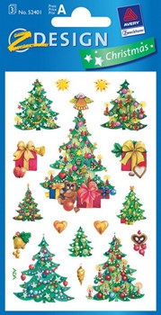 Z-Design 52401 - Weihnachtliche Sticker Weihnachtsbäume