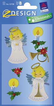 Z-Design 52728 - Weihnachten Collage Sticker Engel Fanfare