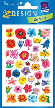 Z-Design 54304 - Blumen-Sticker kleine Blütenköpfe