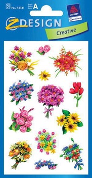 Z-Design 54341 - Blumen-Sticker Blumensträusse