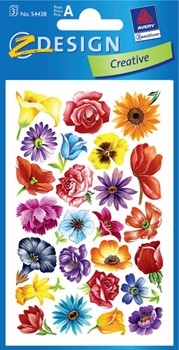 Z-Design 54438 - Blumen-Sticker, Blüten