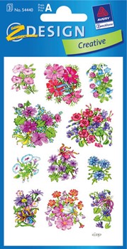 Z-Design 54440 - Blumen-Sticker, Wildblumen