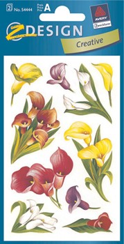 Z-Design 54444 - Blumen-Sticker, Callas, beglimmert