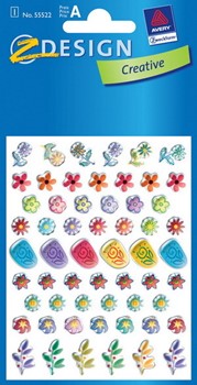 Z-Design 55522 - Sticker Crystal moderne Blumen