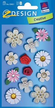 Z-Design 55821 - Collage Sticker, Blumen