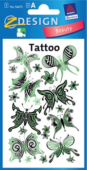 Z-Design 56672 - Tattoo, Schmetterlinge, beglimmert
