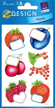 Z-Design 59632 - Haushaltsetiketten Sticker, Früchteschild