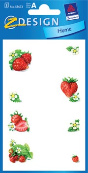 Z-Design 59673 - Haushaltsetiketten Erdbeeren