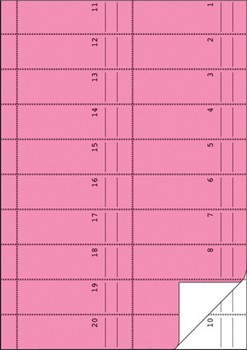 Avery Zweckform 841 - Bonbuch A4 Bons rosa