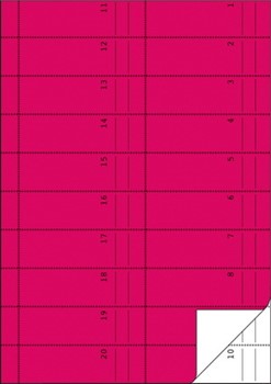 Avery Zweckform 843 - Bonbuch A4 Bons pink