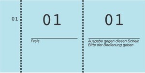Avery Zweckform 869-10-4 - Nummernblocks blau, 10 Blocks, 105 x 53 mm