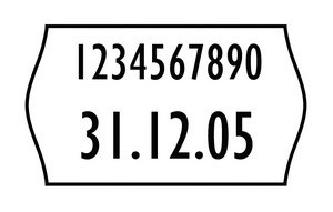Avery Zweckform WR1626 - Etikett 16x26mm weiss für 2-zeilige Handauszeichner wiederablösbar