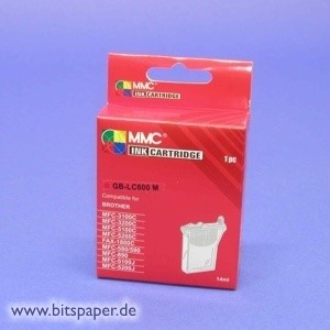 Gree B-LC600M - YELLOW PACK Tintenpatrone magenta, kompatibel zu Brother LC600M