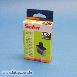 Geha 49189 - Tintenpatrone magenta, kompatibel zu Brother LC-900M