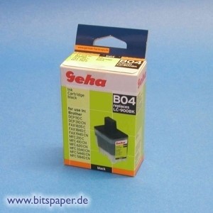 Geha 49226 - Tintenpatrone schwarz, kompatibel zu Brother LC-900BK