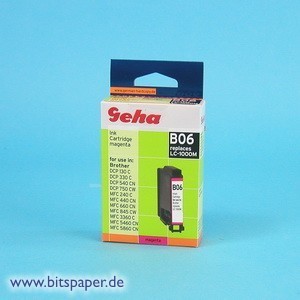 Geha 45488 - Tintenpatrone  magenta, kompatibel zu Brother LC1000M