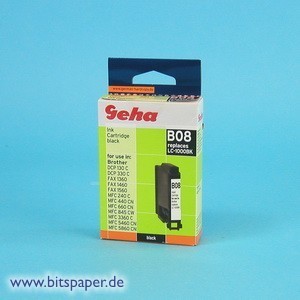 Geha 45525 - Tintenpatrone  schwarz, kompatibel zu Brother LC1000BK