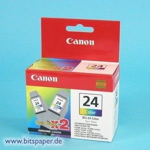 Canon BCI-24C-Twin - Doppelpack  Tintenpatrone BCI-24C, dreifarbig