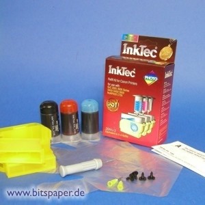 InkTec BKI-6032P - Nachfülltinte Komplett Set 3-farbig Photo