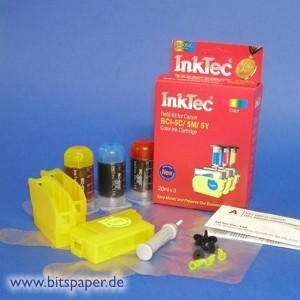 InkTec BKI-8050C - Nachfülltinte Komplett Set 3-farbig