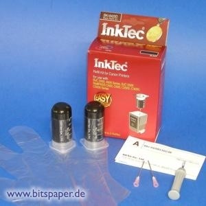InkTec BKI-8420D - Nachfülltinte Komplett Set schwarz für Canon BC-20
