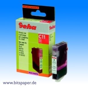 Geha 50703 - Tintenpatrone, photo magenta, kompatibel zu Canon BCI-6PM